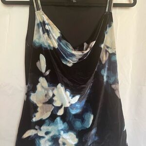 White House Black Market Velvet Floral Camisole